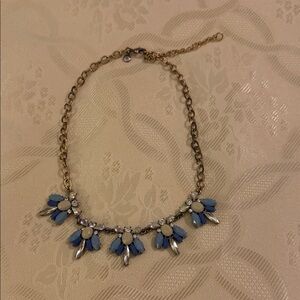 Elegant Blue and Gold Necklace